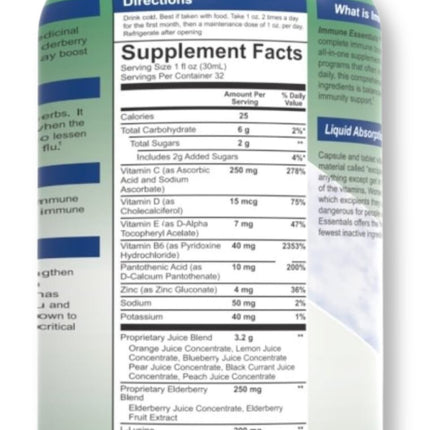Wellgenix Immune Essentials – 12-in-1 Liquid Immune Support (32 oz)