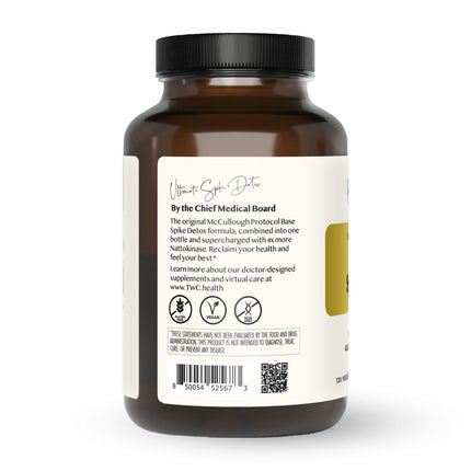 The Wellness Company Ultimate Spike Detox – 3-in-1 Nattokinase, Turmeric & Bromelain | 60ct