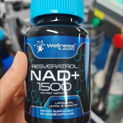 WELLNESS LABSRX Liposomal NAD Supplement 1500mg – USA Made, NAD+ Support, 2 Pack
