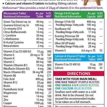 Wellwoman Max Capsules - Pack of 84 | Vitabiotics
