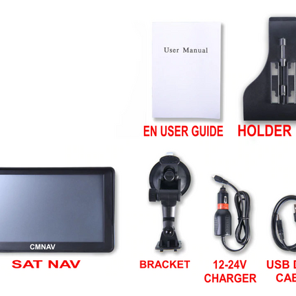 7" CMNAV PRO Truck (Bluetooth Phone Calls Supported)