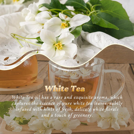 White Tea Essential Oil 4 oz (120 ml) – Pure, Natural Fragrance for Diffusers, Candles & Room Sprays
