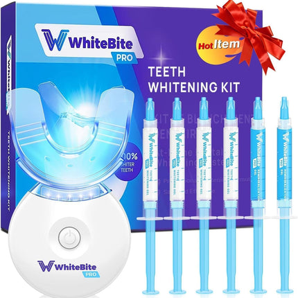 Whitebite Pro Teeth Whitening Kit – Sensitive Teeth, Enamel Safe, LED System