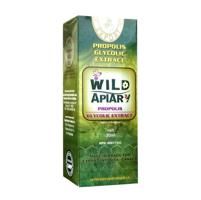 Generic Wild Apiary Brazilian Green Propolis Liquid Drop Glycolic (Non-Alcoholic) Extract 30ml (1 Bottle) - Sugar Free, Wax Free