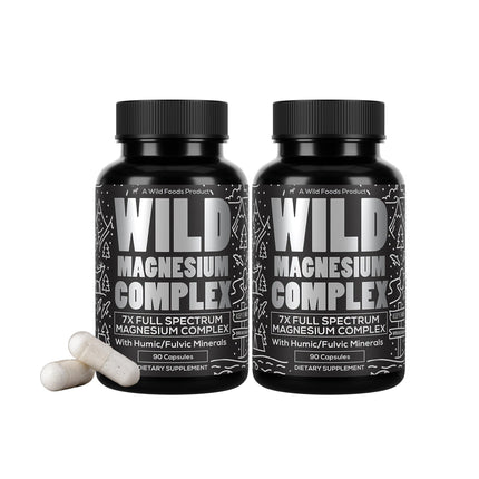 Wild Foods Magnesium Complex – 7 Forms for High Absorption | Pack of 3 (270 capsules)