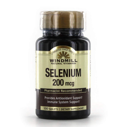 Windmill Selenium 200 mcg Tablets – 100 Count