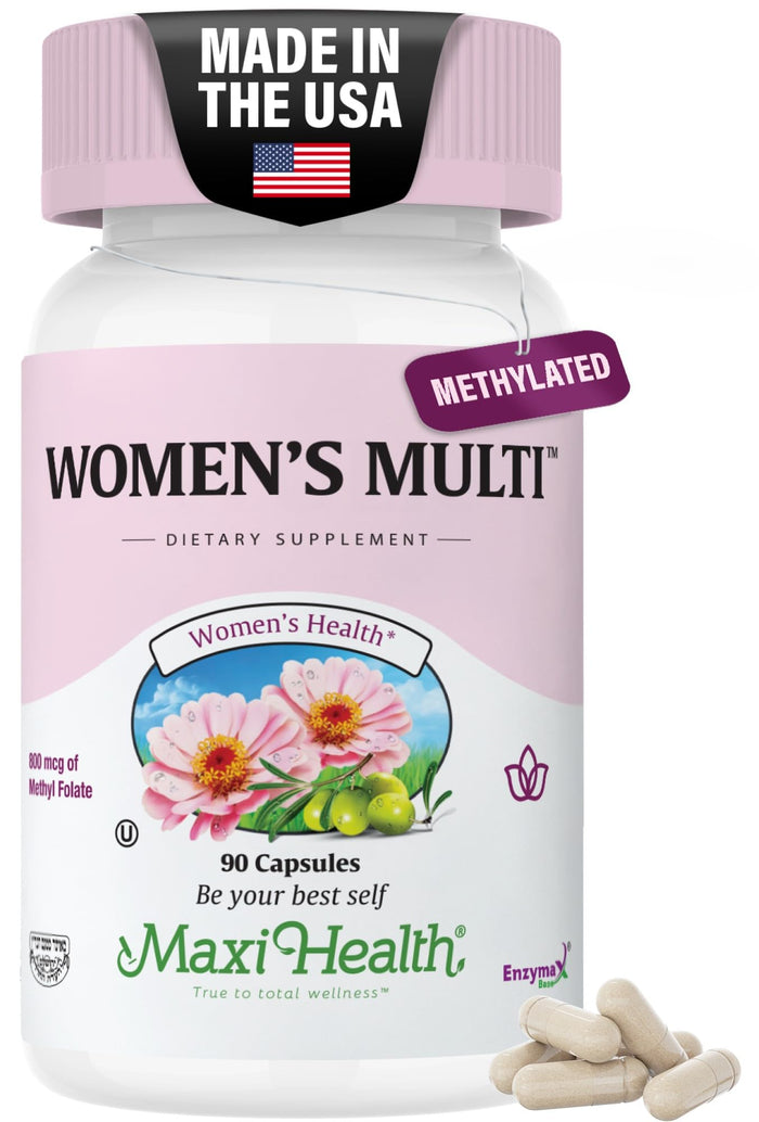 Womens Multivitamin – Methylated Multivitamin for Women with 23 Essential Vitamins | Probiotics & Digestive Support | Kosher (90 Capsules)