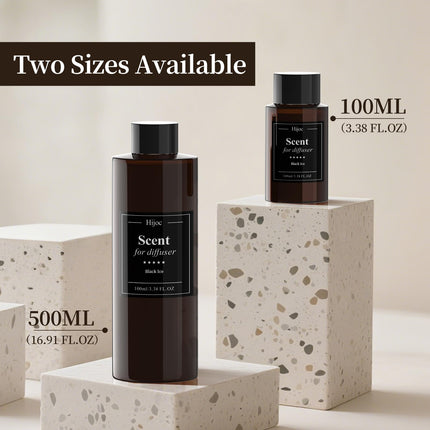 Black Ice Aroma Diffuser Refill – 500ml Essential Oils for Home, Office & Hotel Luxury Scent