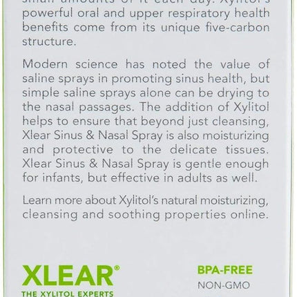 Xlear Natural Nasal Spray with Xylitol — 1.5 fl oz (Pack of 3)