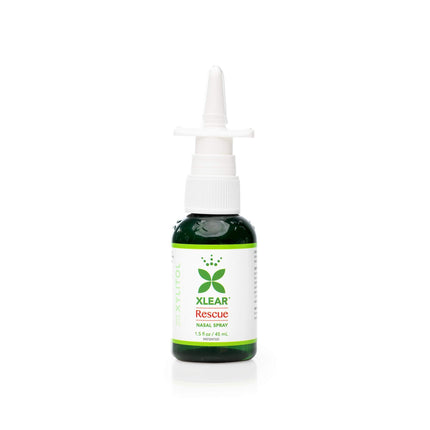 Xlear Rescue Natural Nasal Spray with Xylitol, Oregano & Tea Tree — 1.5 fl oz (Pack of 4)