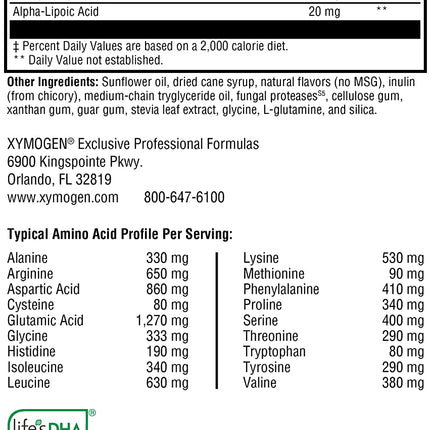 XYMOGEN BrainSustain for Kids – Focus Support with NAC, ALA & DHA | Non-GMO, Gluten & Dairy-Free (9.47 oz)
