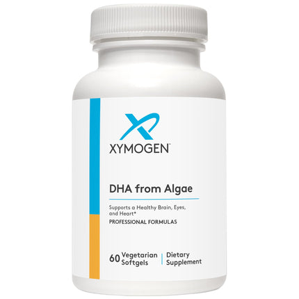 XYMOGEN DHA from Algae – DHA Omega-3 for Brain, Eyes, Heart & Immune Health (60 Softgels)