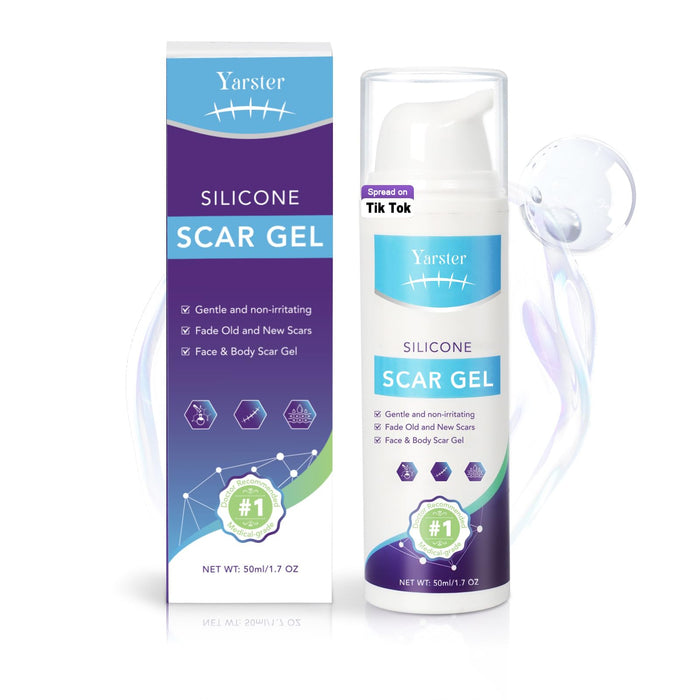Yarster Silicone Scar Gel - Fade Scars & Stretch Marks, 1.7 oz