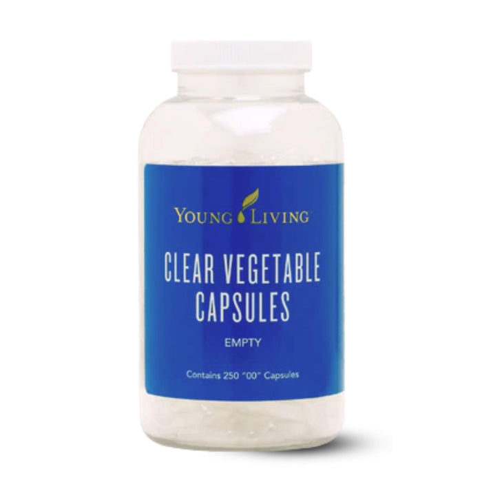 Young Living Clear Vegetable Capsules 250 ct | Vegan, Non-GMO, Gluten & Starch-Free