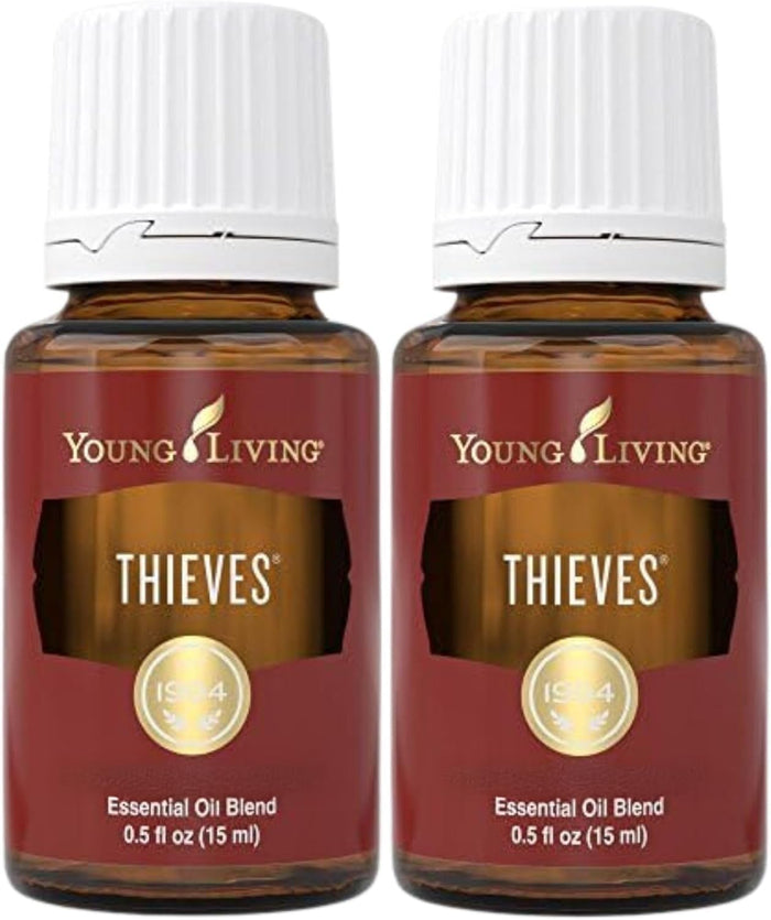 Young Living Thieves Essential Oil Blend 15ml – Pack of 2 – Rosemary & Eucalyptus