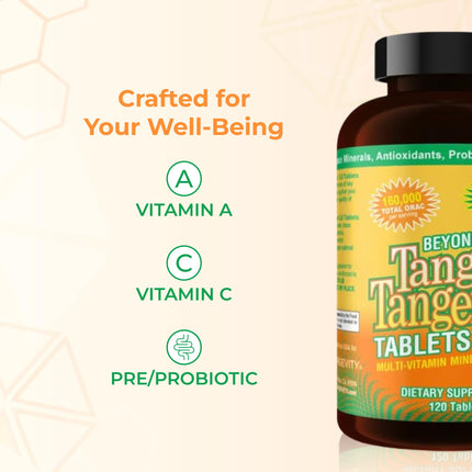 Youngevity Beyond Tangy Tangerine 2.0 Multi-Vitamin & Mineral Complex - 160,000 ORAC | 120 Tablets (2-Pack)