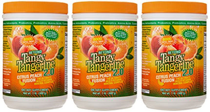 Youngevity Beyond Tangy Tangerine 2.0 Citrus Peach Fusion – Multi-Vitamin & Mineral Complex, 8,000 ORAC, 3 Canisters