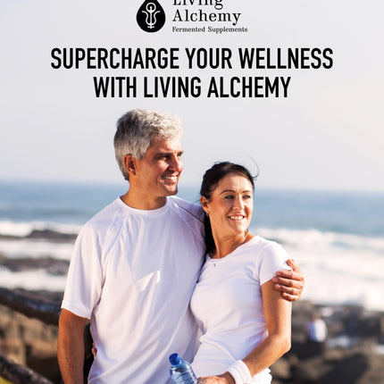 Your Flora Probiotic Terrain – Non-GMO Probiotics with Fermented Soybean, Aloe Vera, & Slippery Elm for Gut Balance & Digestion | Living Alchemy, 60 Pcs