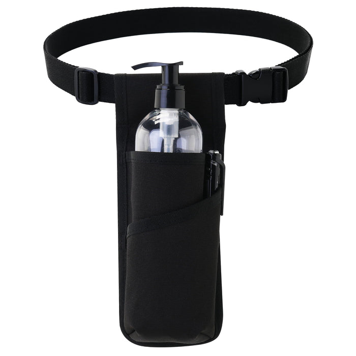 YOURUIMEI Massage Therapist Holster with Adjustable Belt – Bottle Bag & Lotion Holster (Black) XJ-1KD