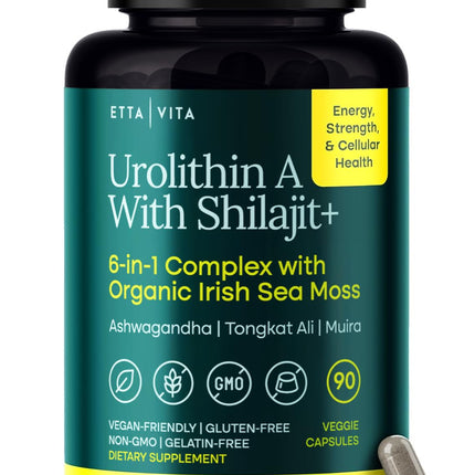 Youthful Urolithin-A Complex with Shilajit & Sea Moss | Energy & Focus