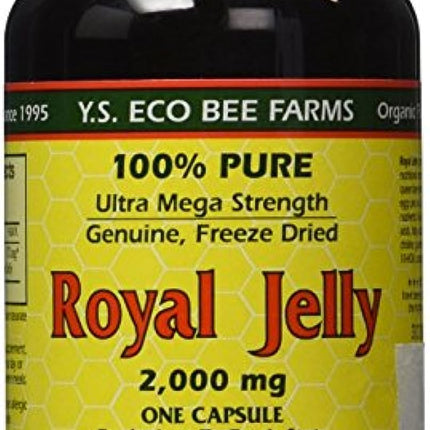 YS Eco Bee Farms Royal Jelly 2000 mg – 75 Capsules (2-Pack)