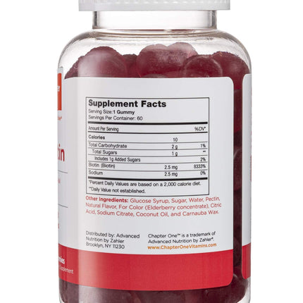 Zahler Chapter One Biotin Gummies – Hair, Skin & Nails Fortifying Biotin, 60 Gummies (Pack of 2) | Certified Kosher