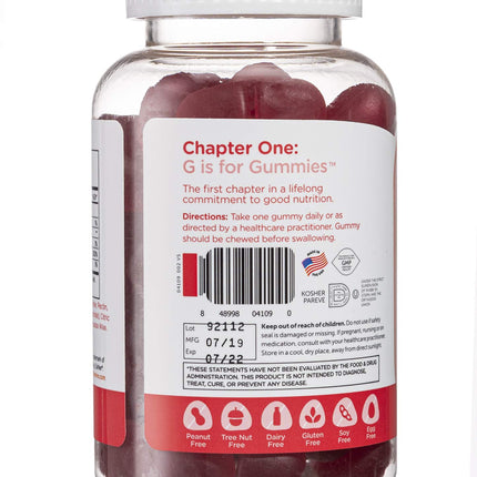 Zahler Chapter One Biotin Gummies – Hair, Skin & Nails Fortifying Biotin, 60 Gummies (Pack of 2) | Certified Kosher