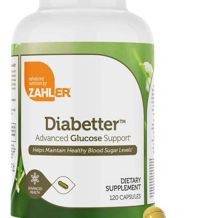 Zahler Diabetter: Advanced Glucose Support with Cinnamon | 180 Capsules | Kosher