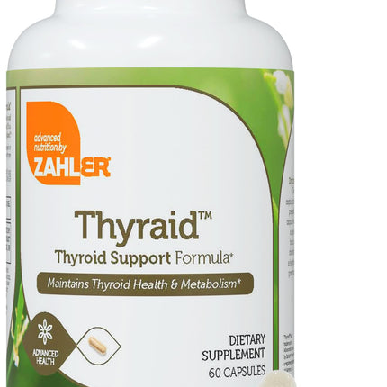 Zahler Thyraid Thyroid Support Complex - Iodine, L-Tyrosine, Zinc | 60 Capsules