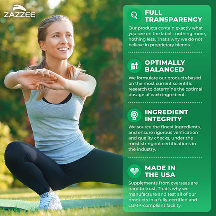 Zazzee D-Mannose Powder Plus with Probiotics & Cranberry Juice Extract | 2000 mg, 120 Servings