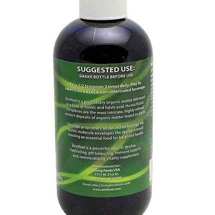 Living Foods USA ZeoHeal - Humic and Fulvic Mineral Supplement 8 Fluid Ounce (3-Pack)