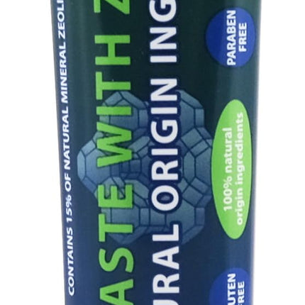 Zeolite Toothpaste | 75 ml (2.5 fl oz) | Fluor-Free | 15% Natural Zeolite | Heiltropfen®
