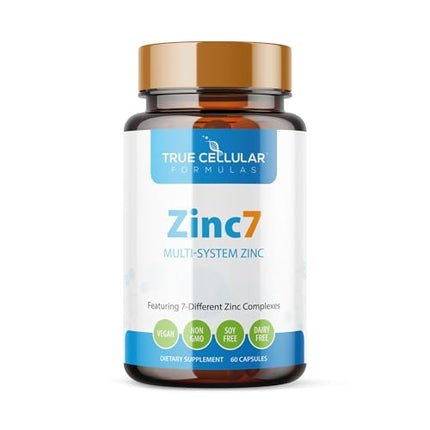 Zinc7 Daily Immune Support (50mg) — Triple Action Zinc Complex | True Cellular Formulas