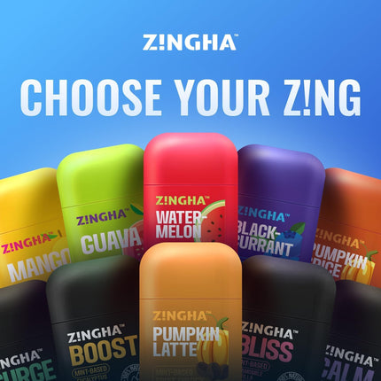 Z!NGHA Natural Aromatherapy Dual Nasal Inhaler Stick – Uplifting Peppermint Eucalyptus Lavender Blend | Portable & Travel-Friendly