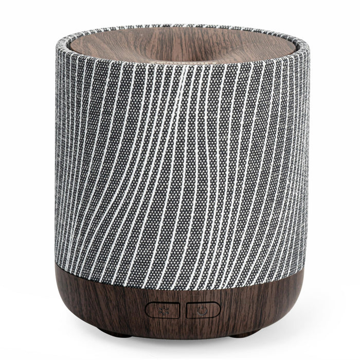 ZmarKraft 200ml Essential Oil Diffuser – Fabric Cover & Night Light (Dark Brown)