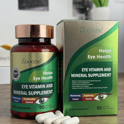 Zooone Lutein Eye Vitamins – Macular Health & Dry Eye Support, 90 Tablets